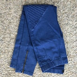 Denim MOTO JEGGINGS. Size M.